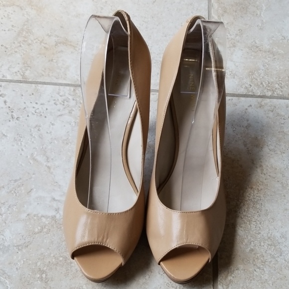 Nine West Shoes - Nine West Danee Nude platform pumps
